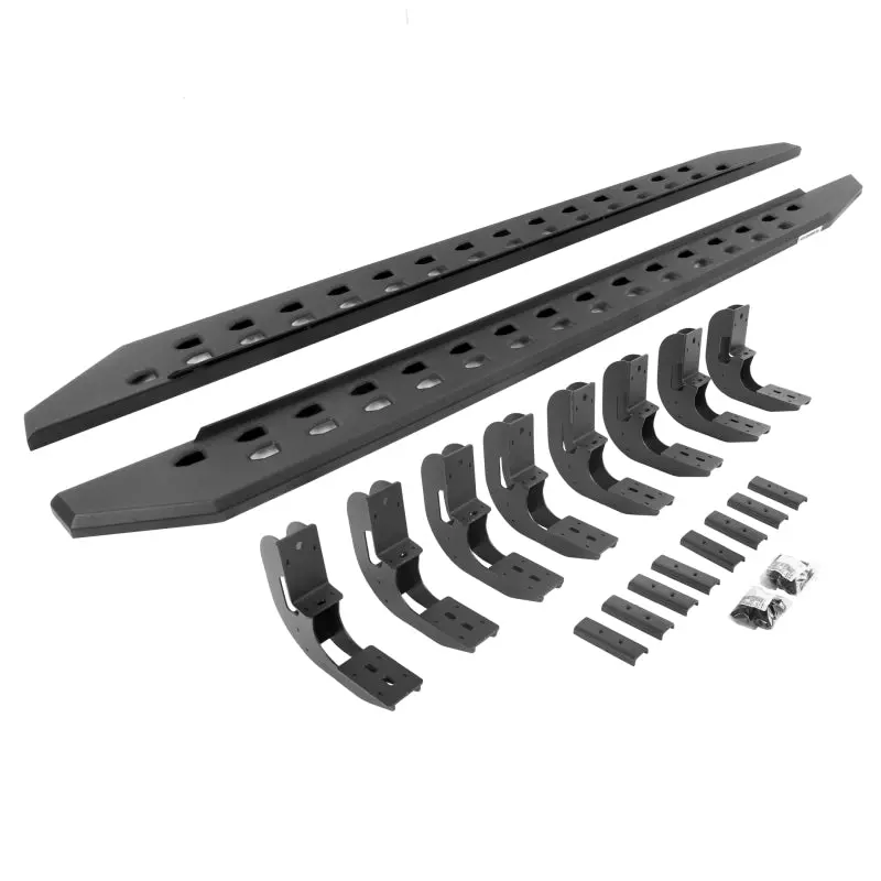 Go Rhino 19-22 Gmc Sierra 1500 Cc 4Dr (New Bdy) Rb20 Slim Running Boards Kit (W/Brackets) - Tex. Blk 1