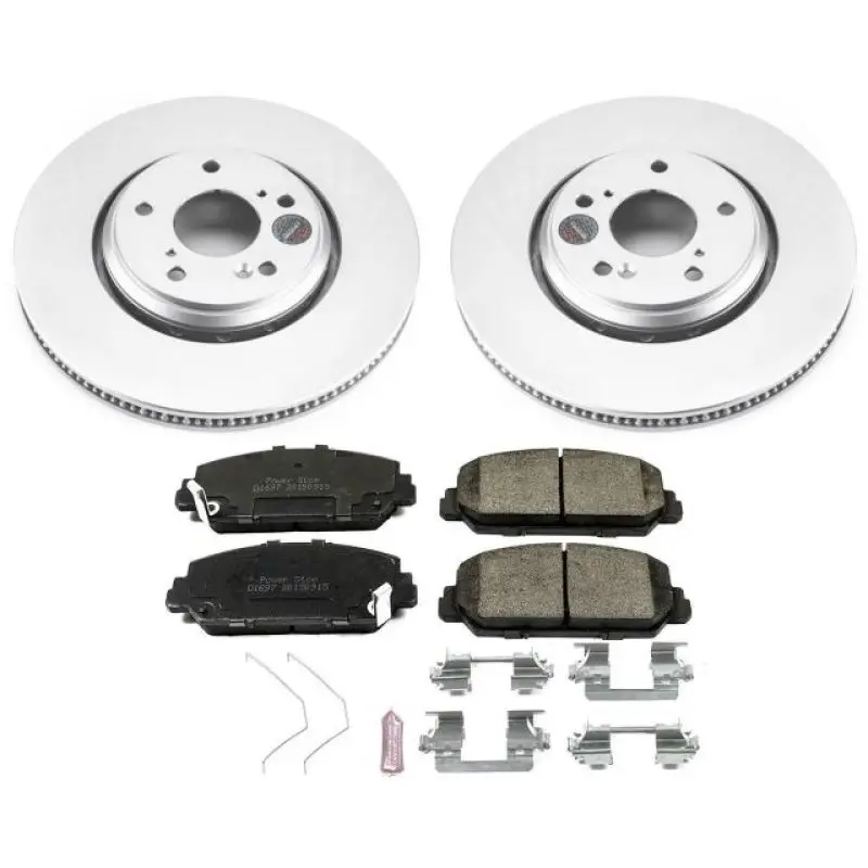 Power Stop 17-18 Acura Ilx Front Z17 Evolution Geomet Coated Brake Kit 1