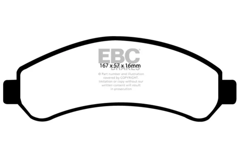 Ebc 98-05 Chevrolet Blazer 4.3 2Wd Greenstuff Front Brake Pads 1