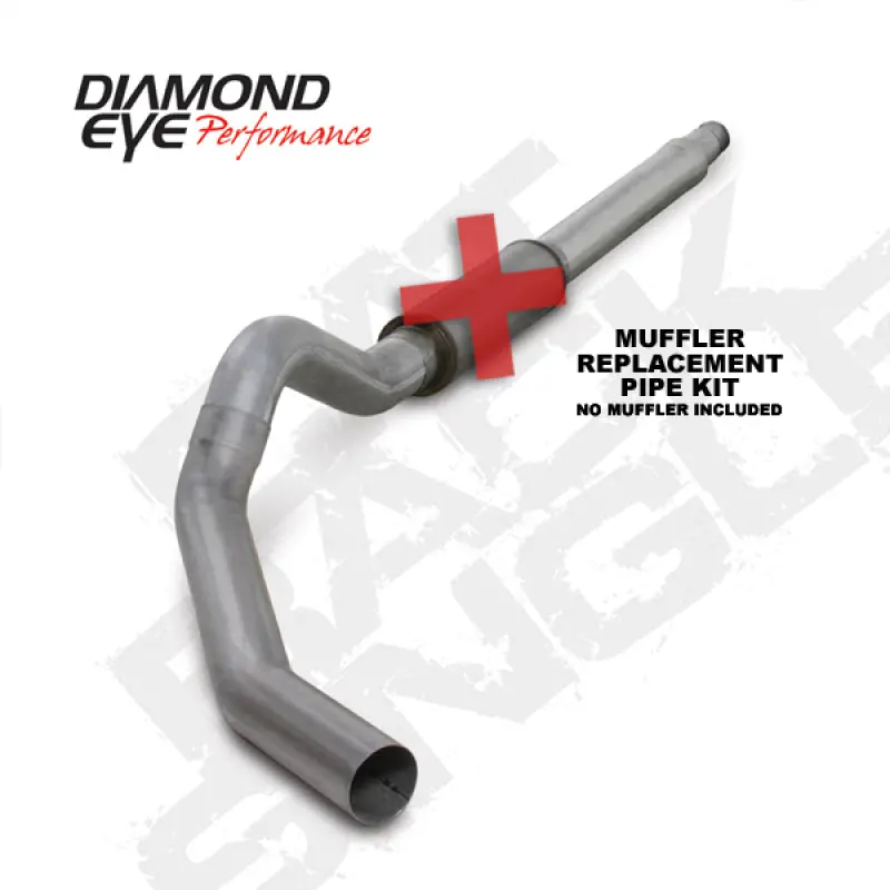 Diamond Eye Kit 5In Catback Mflr Rplcment Pipe Single Al: 03-07 Ford 6.0L F250/F350 1
