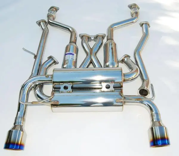 Invidia 07+ Infiniti G37 Coupe Gemini Single Layer Titanium Tip Cat-Back Exhaust 1