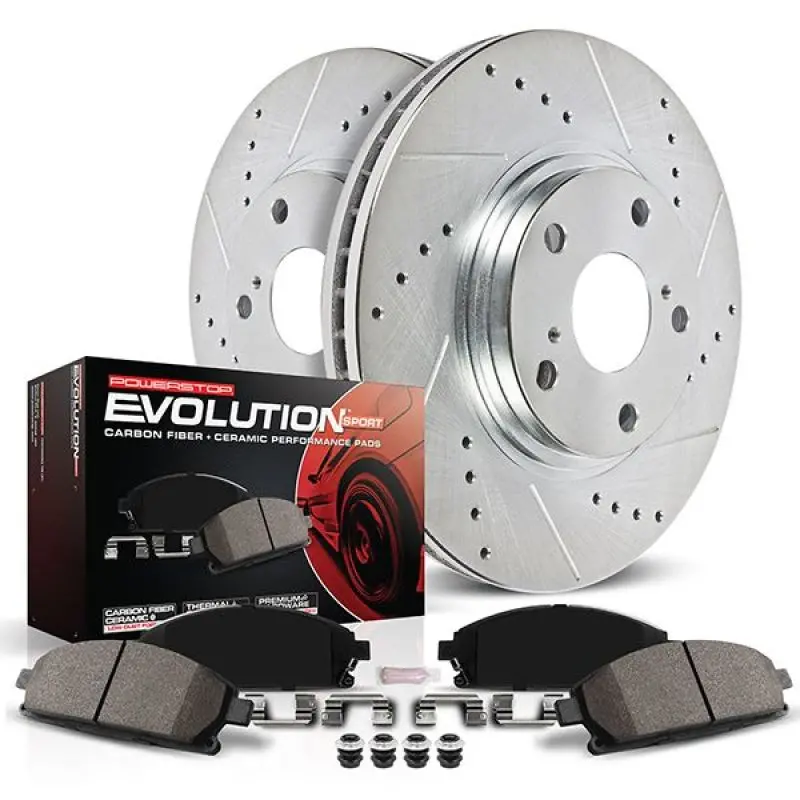 Power Stop 20-22 Lincoln Aviator Front Z23 Evolution Brake Kit 1