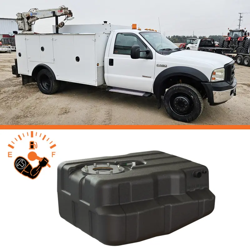 Titan Fuel Tanks 99-10 Ford F-350/F-450 Narrow Frame 40 Gallon After-Axle Utility Fuel Tank 1
