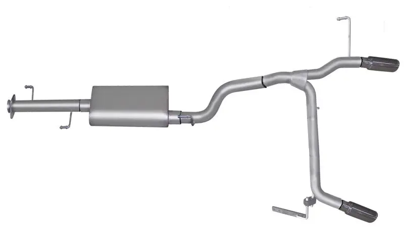 Gibson 07-14 Toyota Fj Cruiser Base 4.0L 2.5In Cat-Back Dual Split Exhaust - Aluminized 1