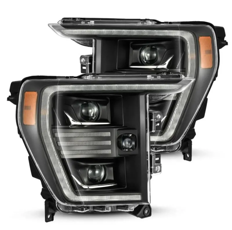 Alpharex 21-22 Ford F150 Pro-Series Projector Headlights Black W/Activ Light/Seq Signal 1