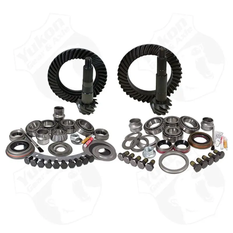 Yukon Gear & Install Kit Package For Jeep Tj W/ Dana 30 Front/Model 35 Rear In A 4.56 Ratio 1