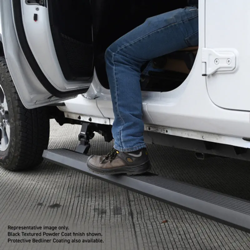 Realtruck 07-17 Jeep Wrangler 2Dr Voltstep Electric Running Board Kit (Cut Req.) - Tex. Blk 1