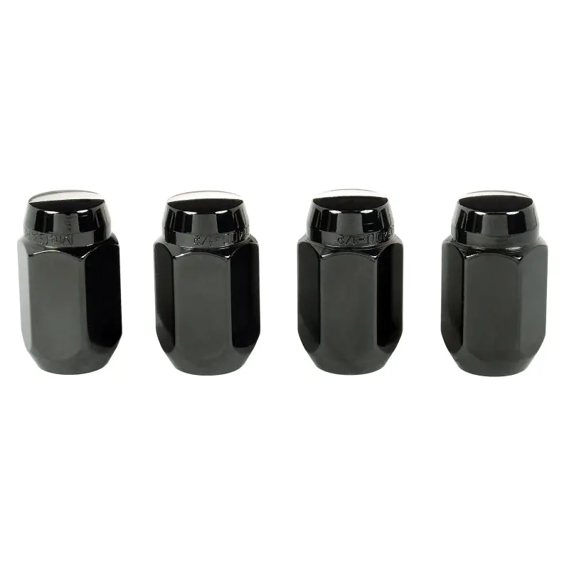 Mcgard Hex Lug Nut (Cone Seat) 1/2-20 / 13/16 Hex / 1.5In. Length (4-Pack) - Black 1