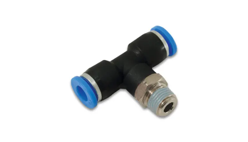 Vibrant Push Lock Vacuum Male Tee Fitting Tube Od 3/16In Male Thread 1/8In Npt 1