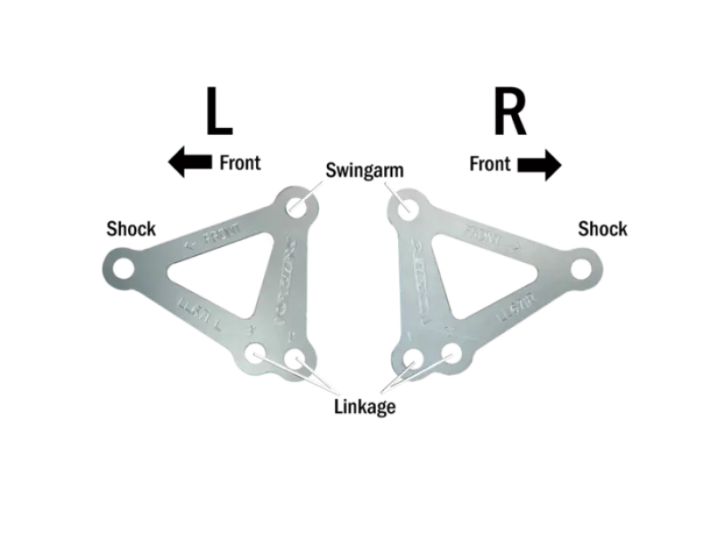 Vortex Racing 99-01,03-05 Yamaha Yzf-R6,06-09 Yzf-R6 S Lowering Link Kit- Silver 1