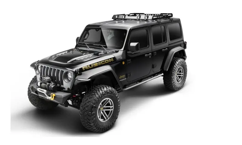 Bushwacker 18-21 Jeep Wrangler Jl (2-Door & 4-Door) Flat Style Flares 4Pc - Black 1