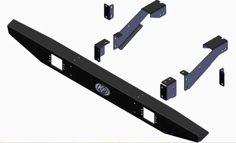 Kfi 13-19 Polaris Ranger Xp 570-1000 Xp/ Crew Bumper Rear Formed 1