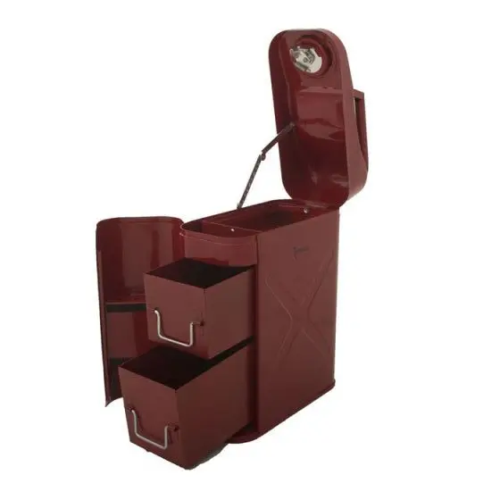 Rampage 1999-2019 Universal Trail Can Utility/Tool Box - Red 1