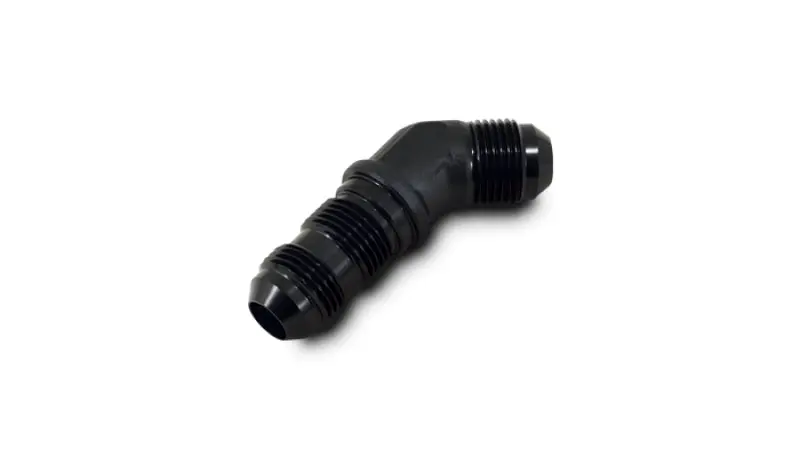 Vibrant -10An Bulkhead Adapter 45 Degree Elbow Fitting - Anodized Black Only 2