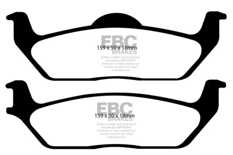 Ebc 11 Ford F150 3.5 Twin Turbo (2Wd) 6 Lug Yellowstuff Rear Brake Pads 1