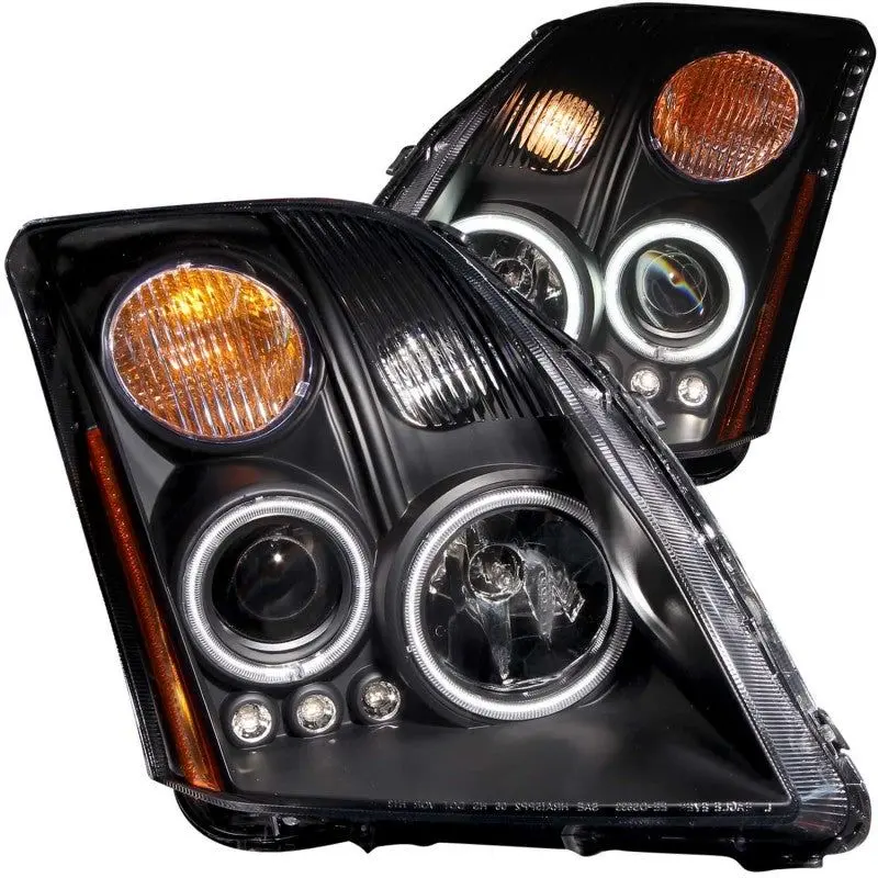 Anzo 2007-2012 Nissan Sentra Projector Headlights Black 1