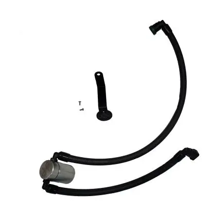 J&Amp;L 2024-2025 Ford Mustang 5.0L Oil Separator 3.0 Pcv Side - Clear Anodized 1