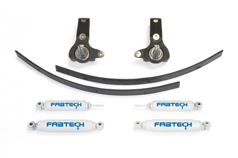 Fabtech 95.5-04 Toy Tacoma 5 Lug 2Wd 3In Spindle Sys W/Perf Shks 1