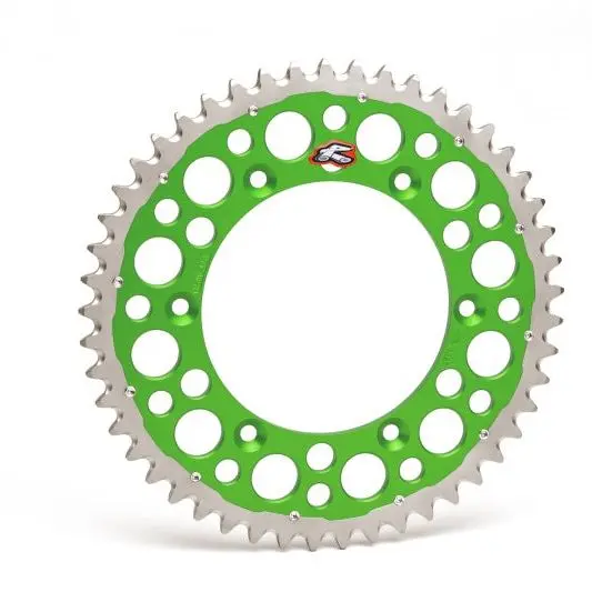 Renthal 04-23 Kawasaki Kx 125/ 2-Stroke/ X/ Xc/ Kx450xcrear Twinring - Green 520-51P Teeth 1