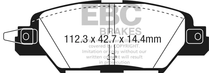 Ebc 2016 Mazda Cx-5 2.0L Greenstuff Rear Brake Pads 1
