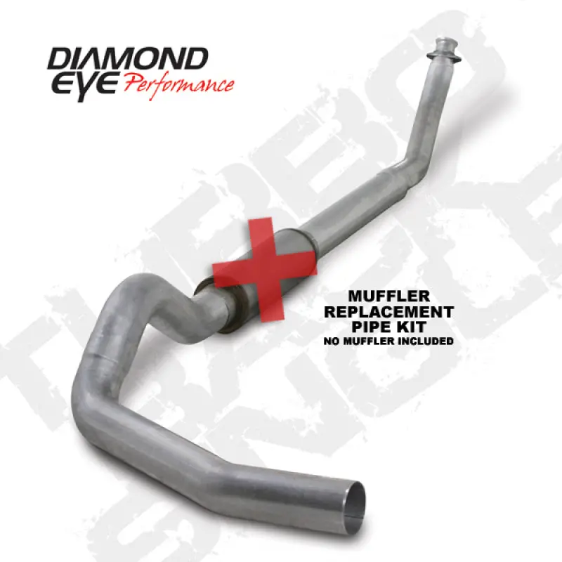 Diamond Eye Kit 5In Turbo Back Sgl Mflr Rplcment Pipe Al: 94-02 Dodge Cummins 5.9L W/ Rp #510220 1