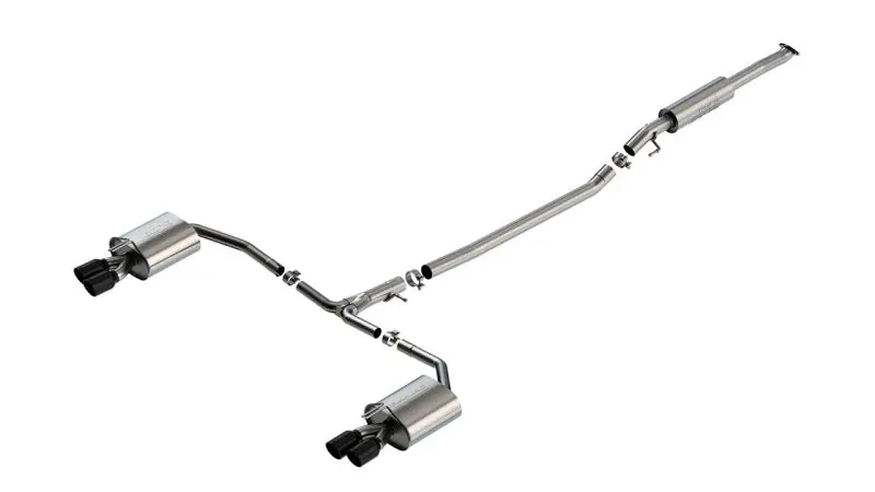 Borla 21-23 Hyundai Sonata N Line 2.5L I4 At Fwd 4Dr 2.00In 2.75In S-Type Exhaust - Black Chrome 1
