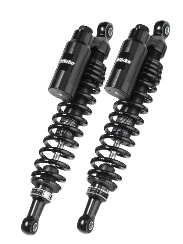 Bitubo Wmt0 Twinshocks Adj.: Spring Preload, Reb., Comp., Length 371Mm, Piggyback Tank Dark Edition 1