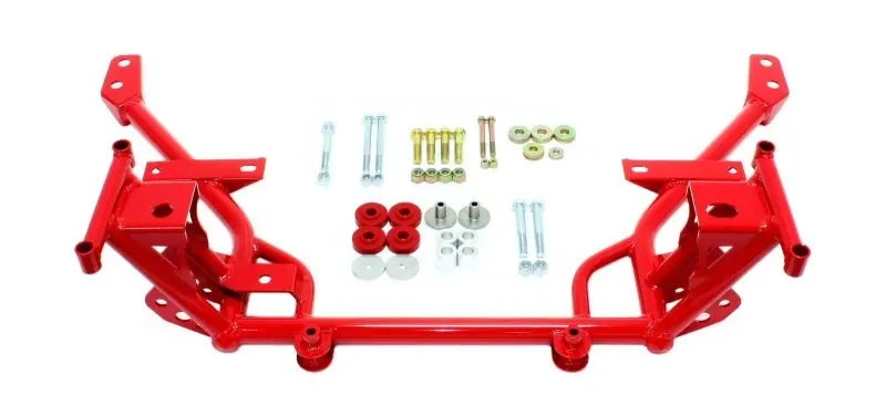 Bmr 05-14 S197 Mustang K-Member W/ Std. Motor Mounts And Std. Rack Mounts - Red 1