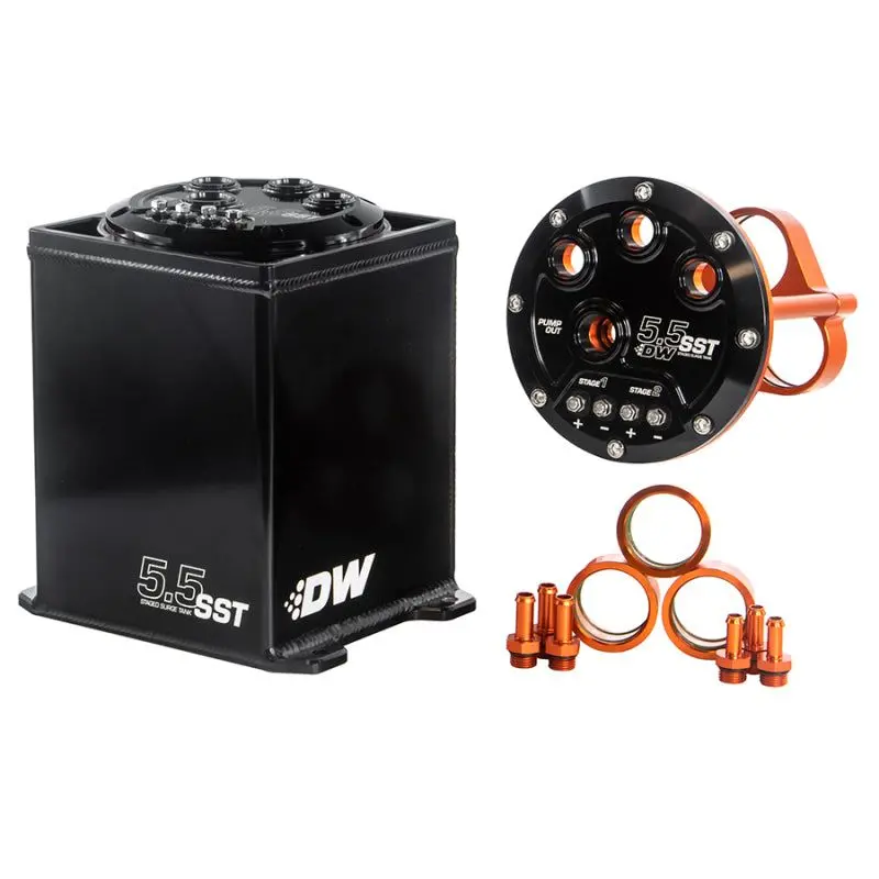 Deatschwerks 5.5L Modular Surge Tank (1-3 Dw200/300/400 Fuel Pumps) (Pumps Not Included) 1