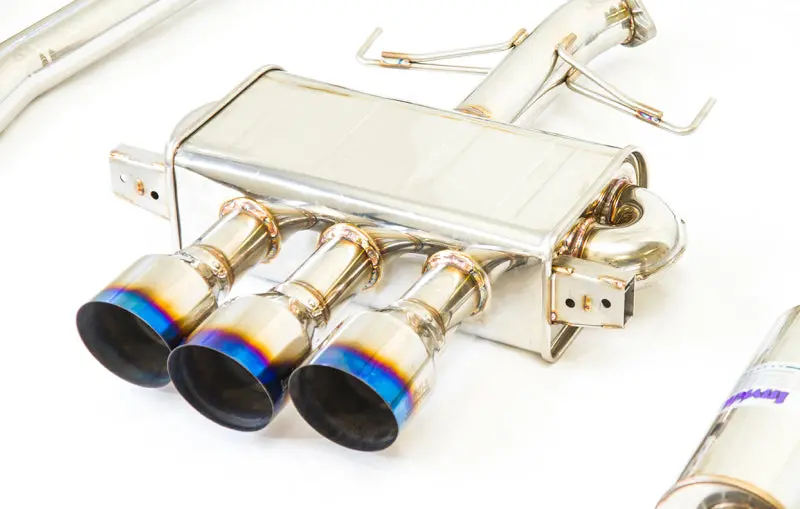 Invidia 17-19 Honda Civic Type R Q300 Triple Titanium Tip Cat-Back Exhaust 1