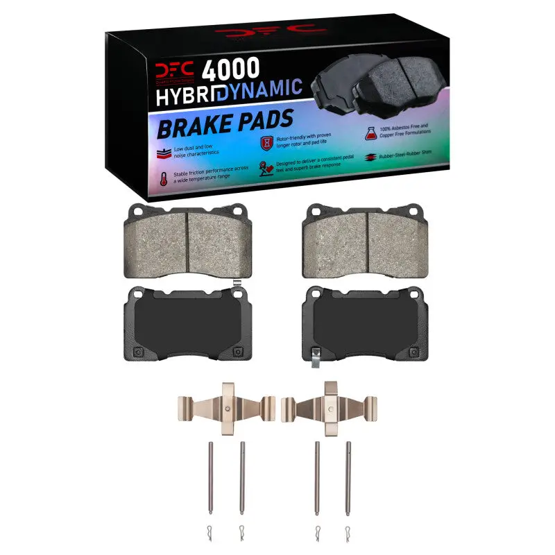 Dfc 03-20 Subaru Wrx Sti Front 4000 Hybridynamic Brake Pads And Hardware Kit 1