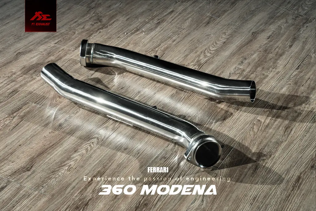 Fi Exhaust Ferrari F360 Valvetronic Mufflers + Quad Tips 4