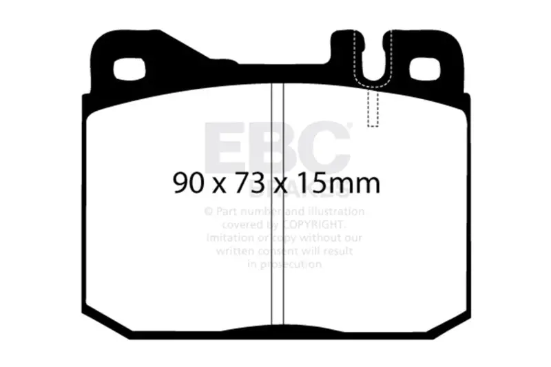 Ebc 76-79 Mercedes-Benz 230 Ultimax2 Front Brake Pads 1