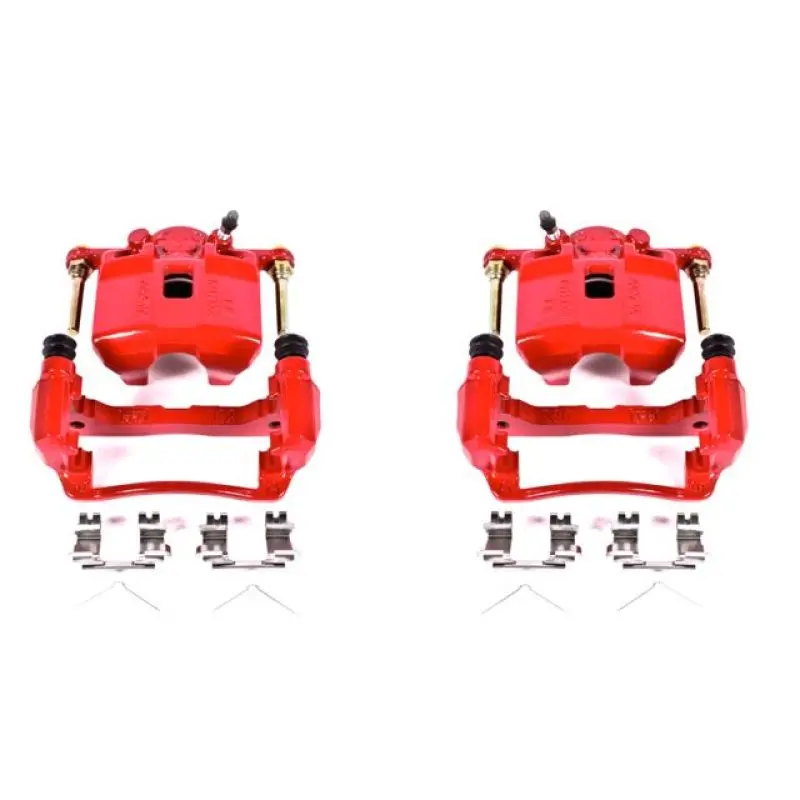 Power Stop 02-06 Acura Rsx Front Red Calipers W/Brackets - Pair 1