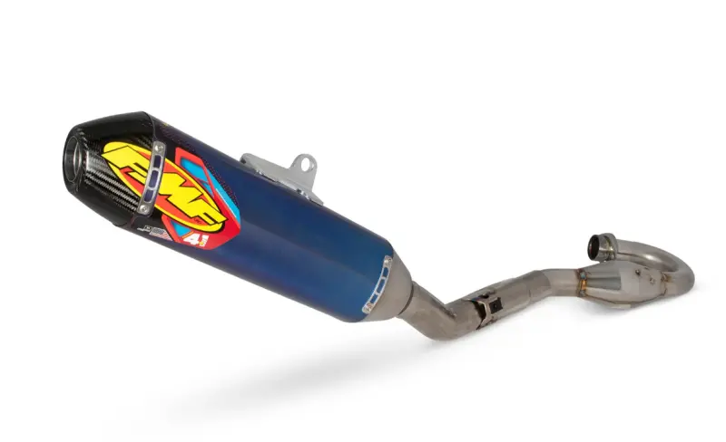Fmf Racing 25+ Kawasaki Kx250f Anodized Ti Factory 4.1 Rct W/ R. Carbon Cap W/ Ti Megabomb Header 1