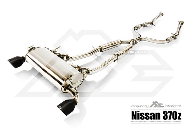 Fi Exhaust Nissan 370Z Front Y Pipe + Mid Y Pipe + Valvetronic Mufflers + Dual Tips 1