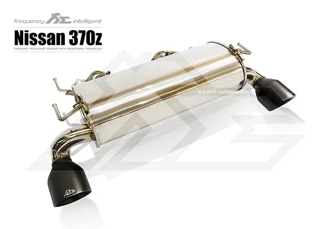 Fi Exhaust Nissan 370Z Front Y Pipe + Mid Y Pipe + Valvetronic Mufflers + Dual Tips 2