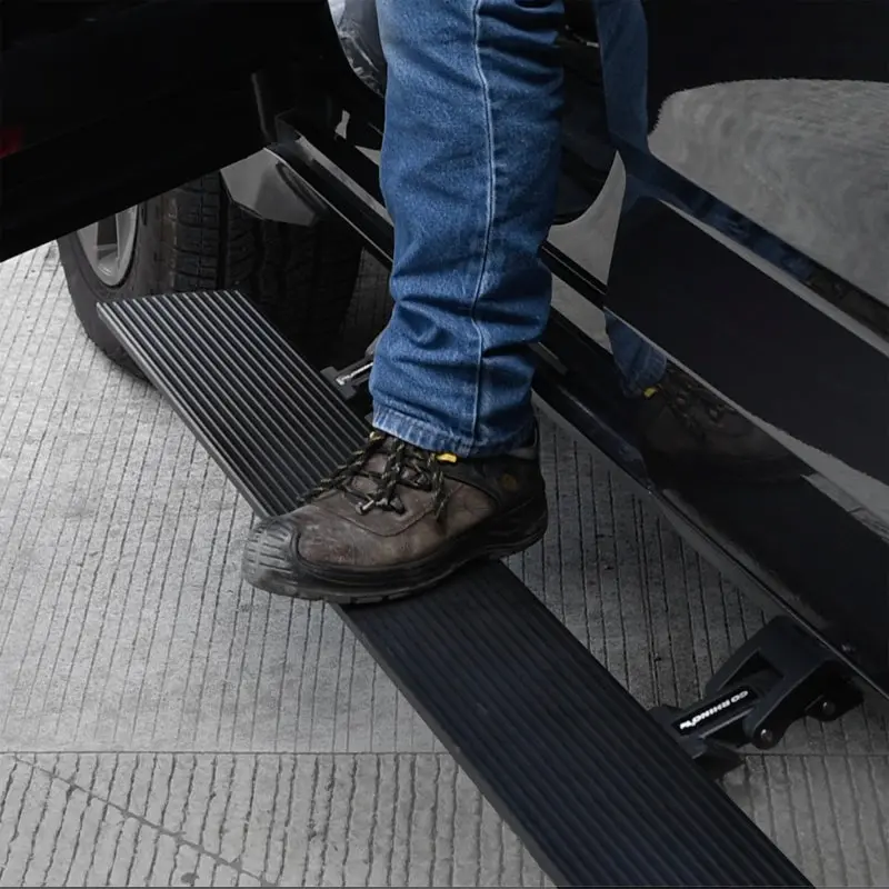 Realtruck 22-24 Toyota Tundra Crew Cab Voltstep Electric Running Board Kit - Tex. Blk 1