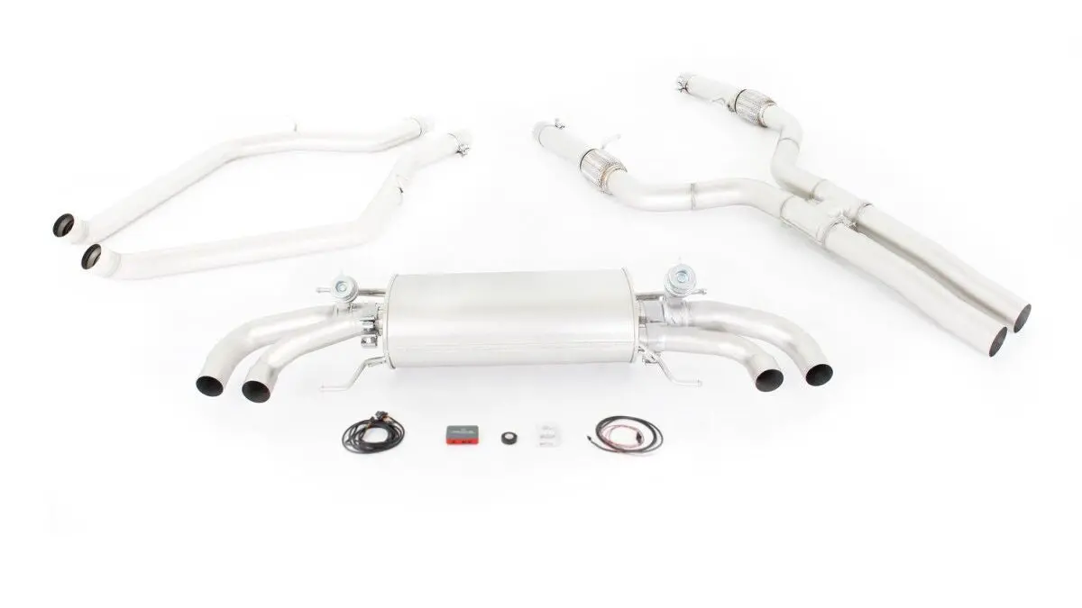 Remus Cat-Back-System Racing Outlet Tubes With Remus Sound Controller(App Compatible) 1