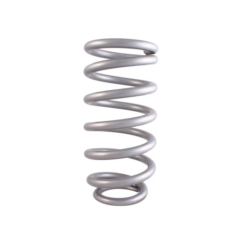 Qa1 3-1/2In Id Tapered High Travel Spring - 10In Length X 450Lbs/In - Silver Powder Coated 1
