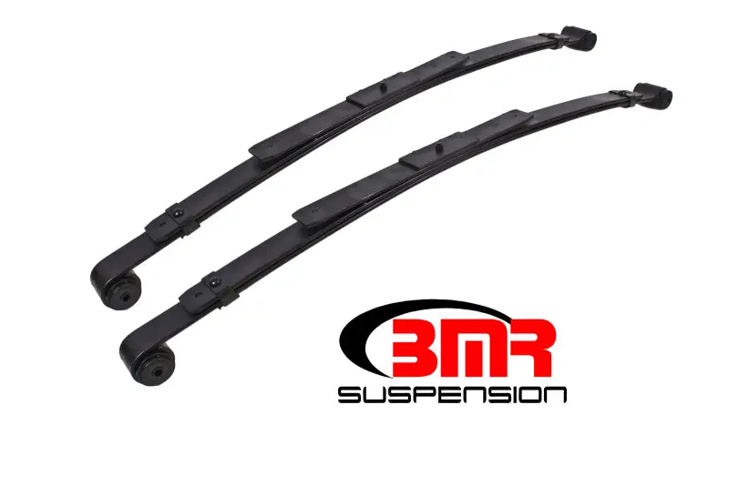Bmr 67-69 1St Gen F-Body Rear Lowering Leaf Springs (2In Drop) - Black 1