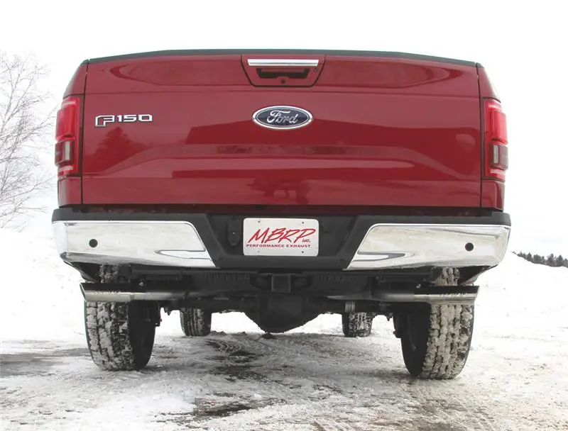 Mbrp 2015 Ford F-150 5.0L 3In Cat Back Dual Split Side Exit T409 Exhaust System 1