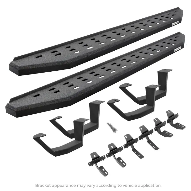 Go Rhino 2022 Toyota Tundra Crwmx Kit W/Rb20 Running Board + Brkts + 4 Rb20 Drop Steps - Bedlnr Coat 1