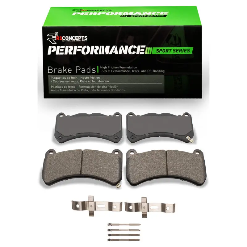 R1 2008-2025 Lexus Is F Front R1 Performance Sport Pads & Hardware Kit 1