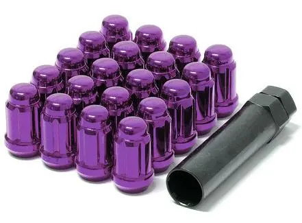 Wheel Mate Muteki Closed End Lug Nuts - Purple 12X1.25 1
