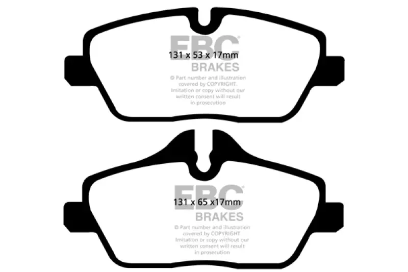 Ebc 14+ Mini Hardtop 1.5 Turbo Cooper Redstuff Front Brake Pads 1
