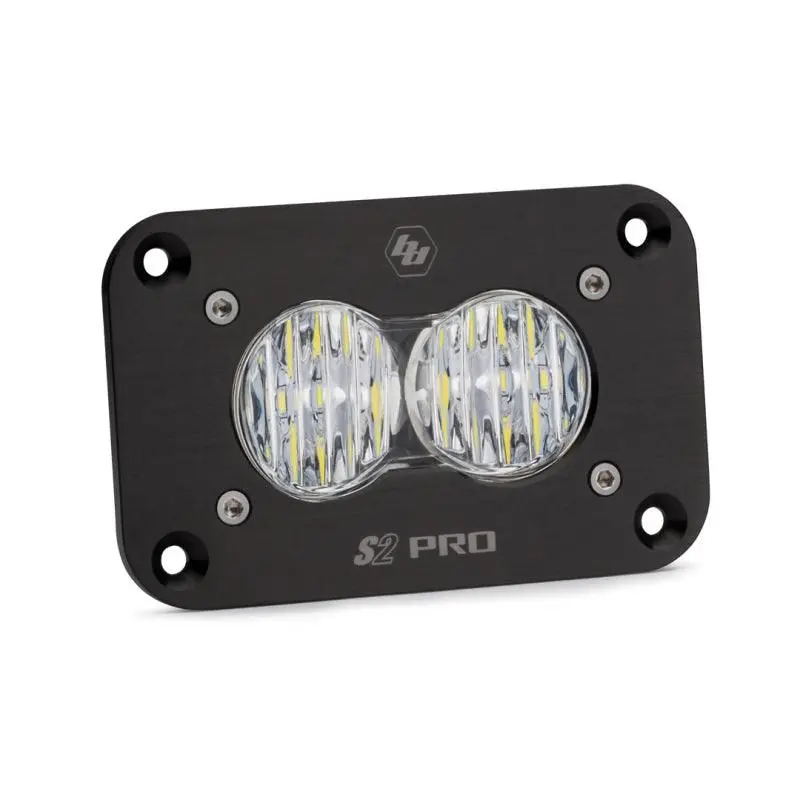 Baja Designs S2 Sport Flush Mount Wide Cornering Pattern Led Work Light - Clear Lens 1
