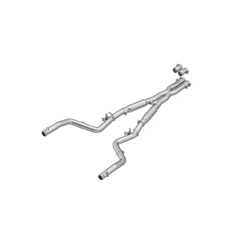 Mbrp 17-23 Dodge Challenger 5.7L Hemi T304ss 3In Cat-Back Dual Split - Street Version 1