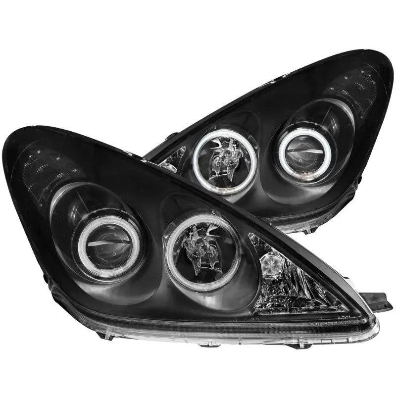 Anzo 2002-2003 Lexus Es300 Projector Headlights W/ Halo Black 1