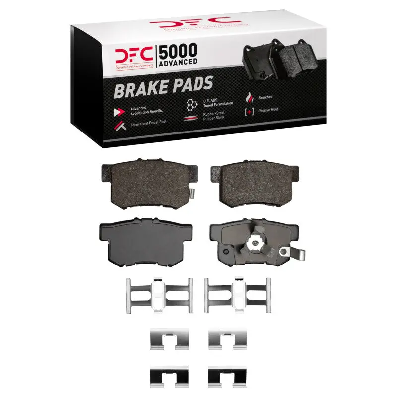 Dfc 05-16 Honda Cr-V Rear 5000 Advanced Ceramic Brake Pads And Hardware Kit 1